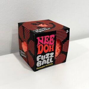 Needoh Flower Power Fuzzball Orange